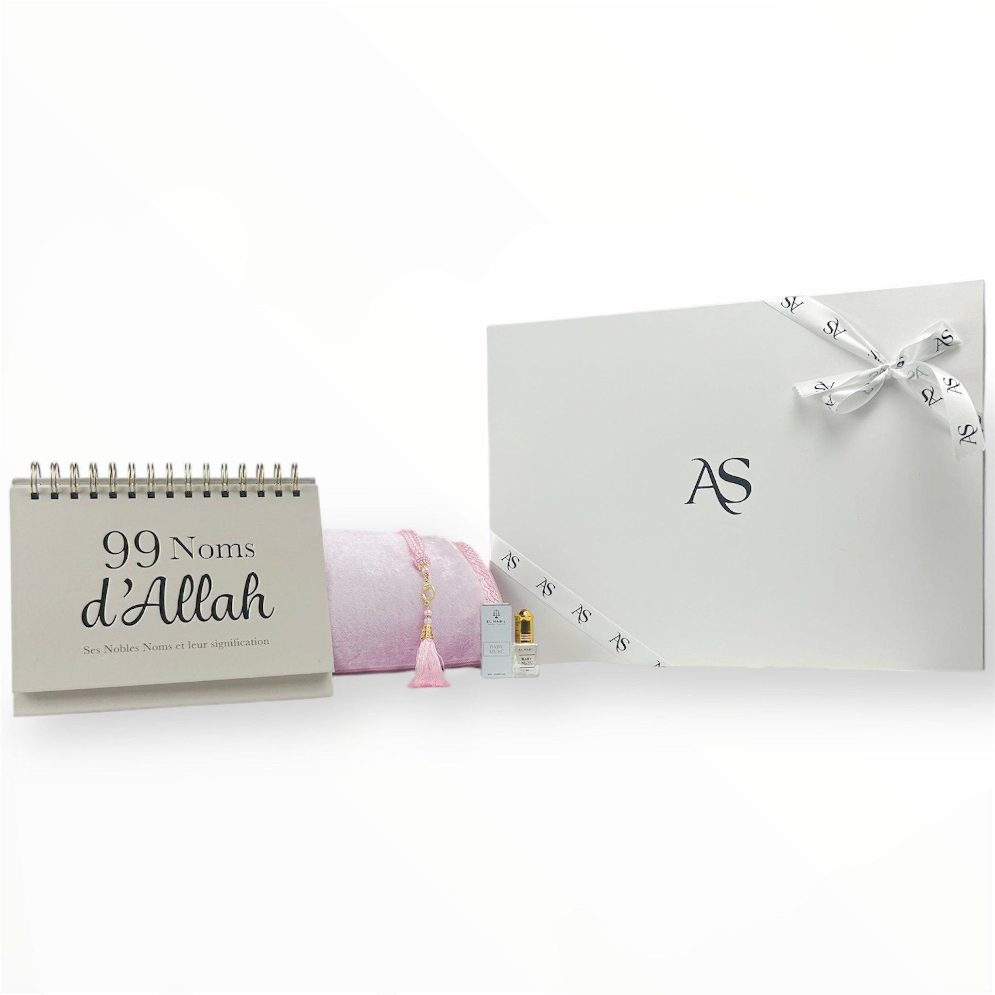 Coffret Noms d'Allah Semi Épais Rose