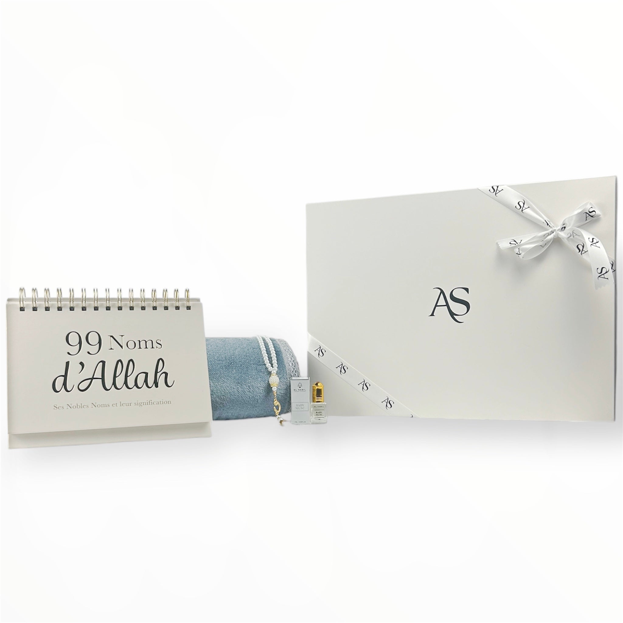 Coffret Noms d'Allah Semi Épais Gris